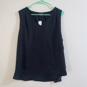 Black sleeveless top